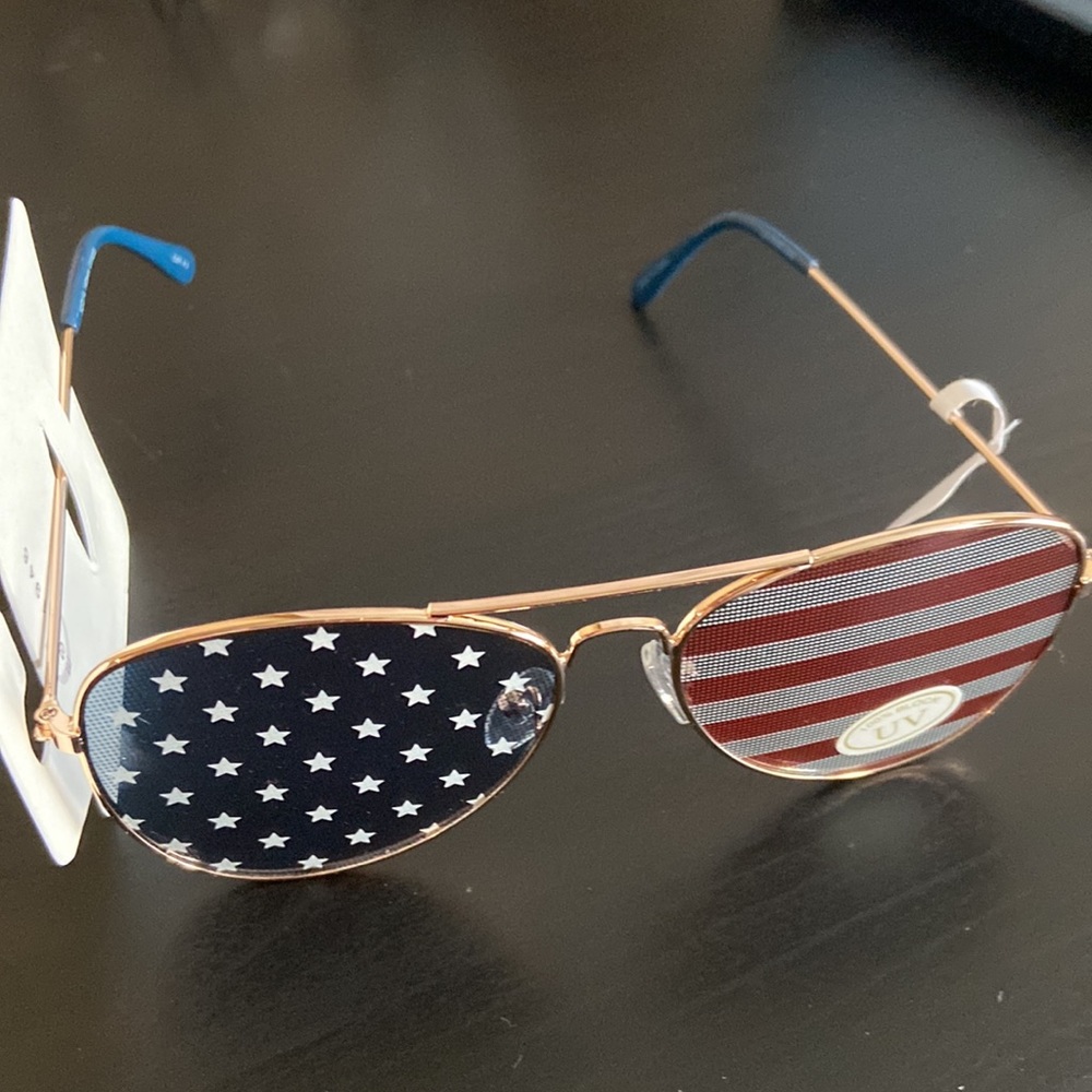American 🇺🇸 USA flag Aviator❤️💙 Patriot sunglasses Stars and Stripes 4th July - Picture 5 of 9